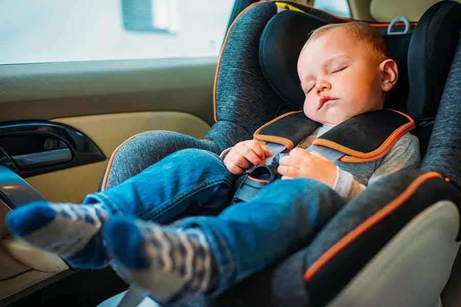 Baby Sleeping in a Car Seat Featured Image