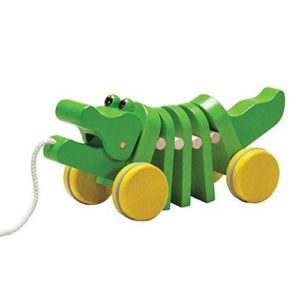 plan toys pull-along alligator