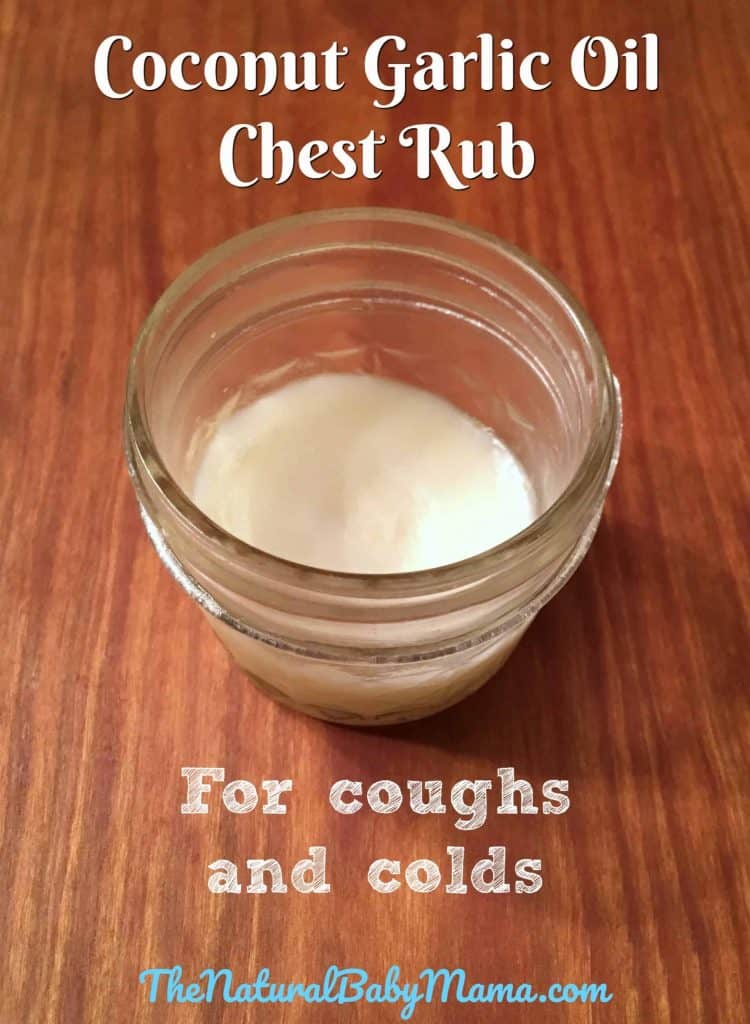Coconut Garlic Chest Rub for Coughs and Colds