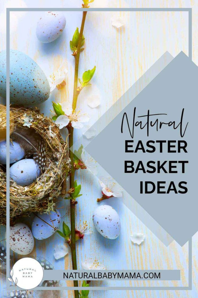 Natural Easter Basket Ideas Pinterest Image