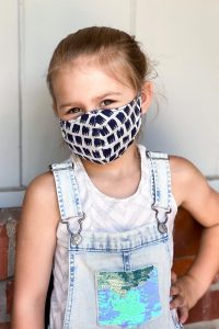 girl with organic face mask