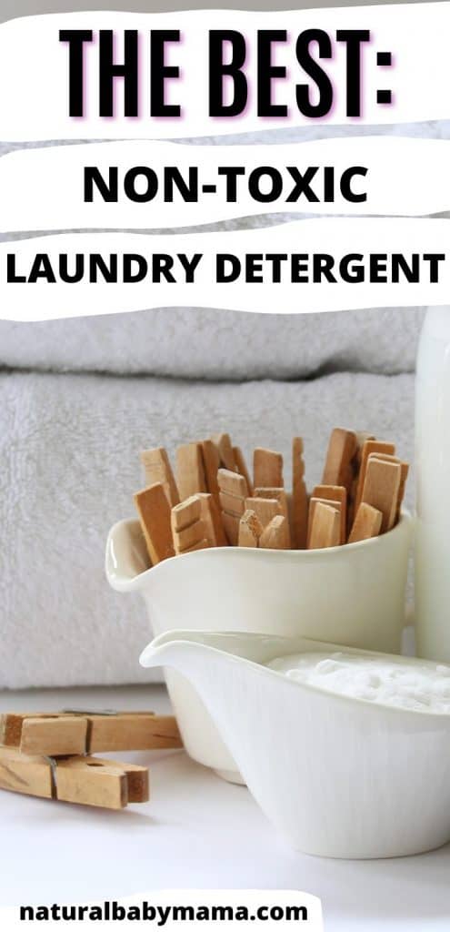 These 8 non-toxic laundry detergents are not only eco-friendly but they will get your clothes clean!