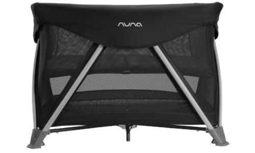 Black Nuna non-toxic travel crib