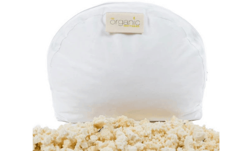 White organic pregnancy pillow