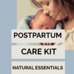 Pinterest Image for Postpartum Kit - Woman Holding Baby